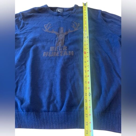 G H Bass Beer Huntah Wool Blend Sweater Deer Antlers Mens Size XXL - Picture 5 of 6